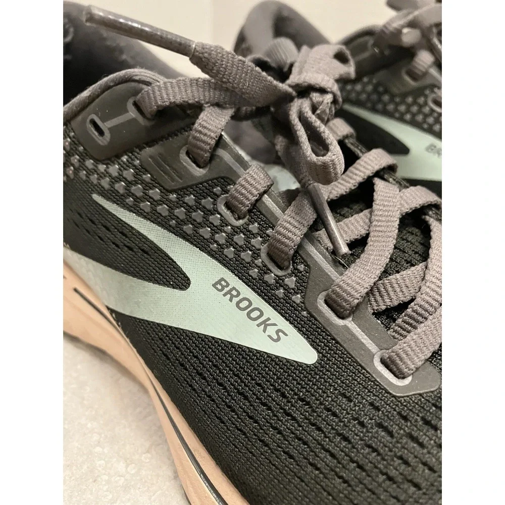 Brooks Ghost 14 Women's Size 9) Running Shoes Black Pearl Peach Sneakers